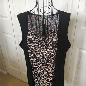 VINTAGE SUZIE Leopard print sleeveless top
